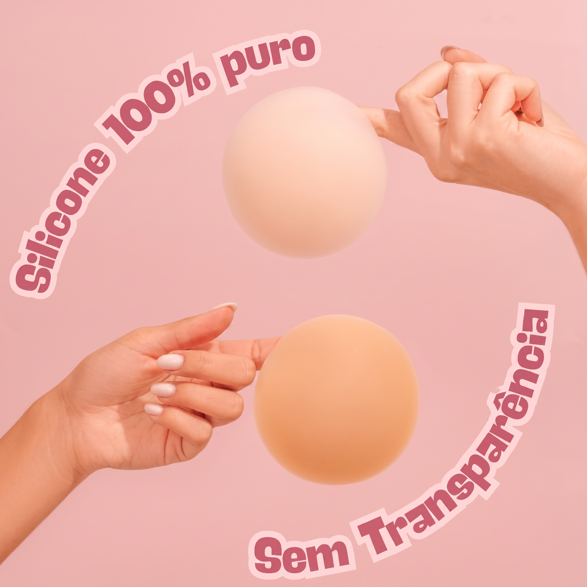 Silicone 100% puro e sem transparência