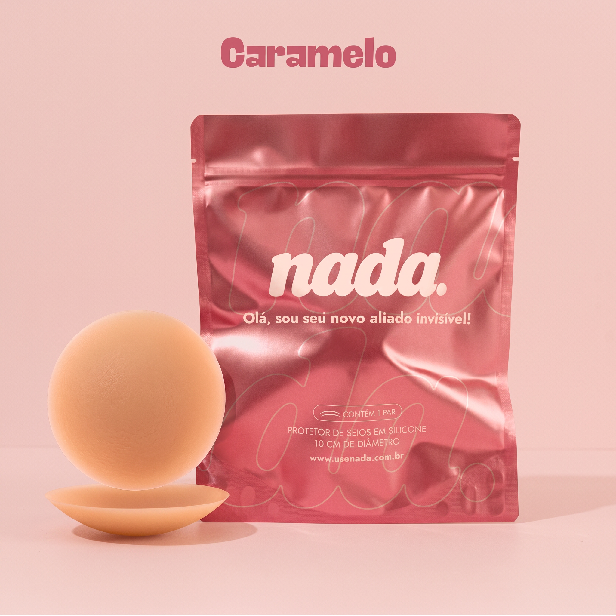 Protetor nada. na cor Caramelo com embalagem